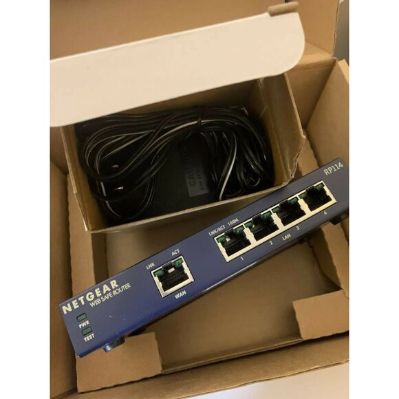 Netgear RP114 Web‎ Safe Cable DSL Router 100 Mbps 4-Port 10/100 Switch Open Box - Picture 11 of 11